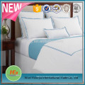 100% Cotton White Percale Custom Duvet Cover Embroidered Design For Hotel